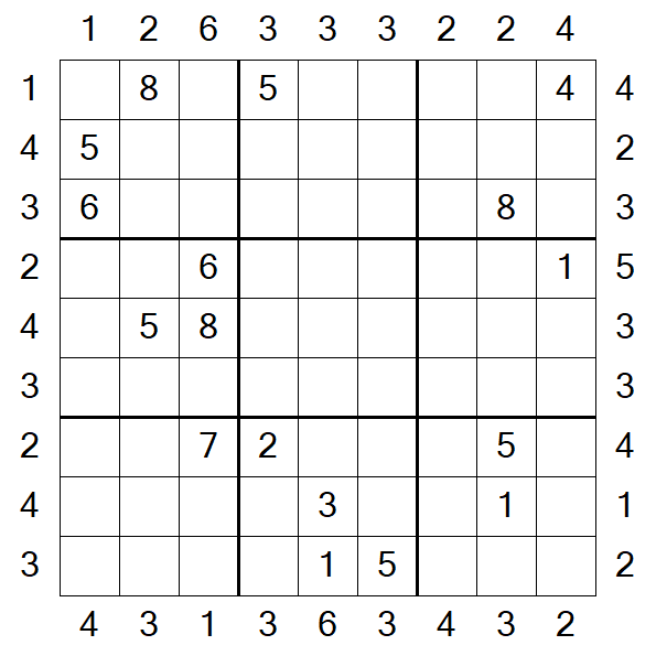 Skyscraper Sudoku - Hard