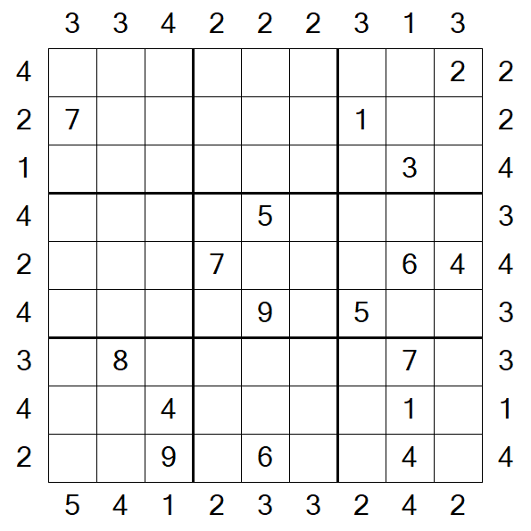 Skyscraper Sudoku - Schwierig
