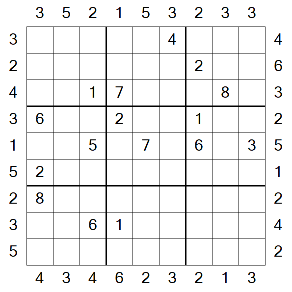 Skyscraper Sudoku - Difficile