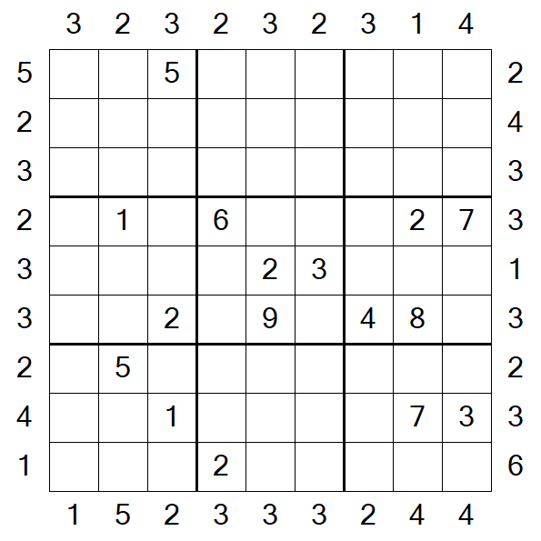 Skyscraper Sudoku - Difficile