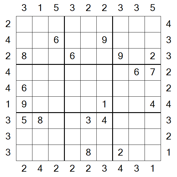 Skyscraper Sudoku - Difficile