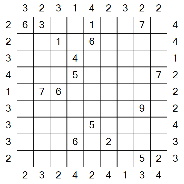 Skyscraper Sudoku - Difficile