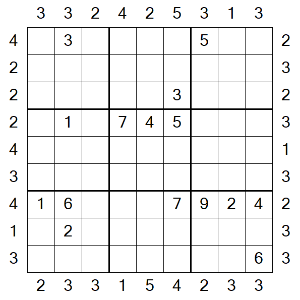 Skyscraper Sudoku - Difficile