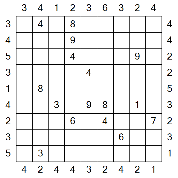 Skyscraper Sudoku - Difficile
