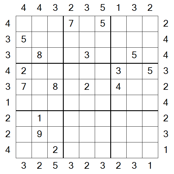 Skyscraper Sudoku - Hard