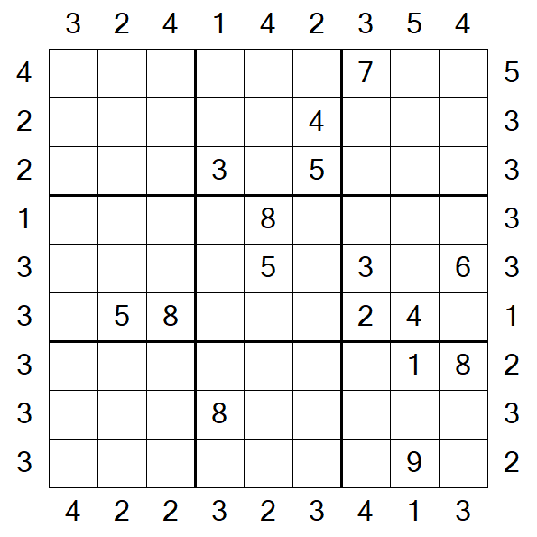 Skyscraper Sudoku - Difficile