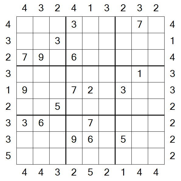 Skyscraper Sudoku - Difficile