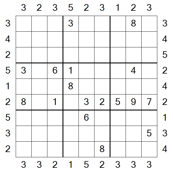 Skyscraper Sudoku - Difficile