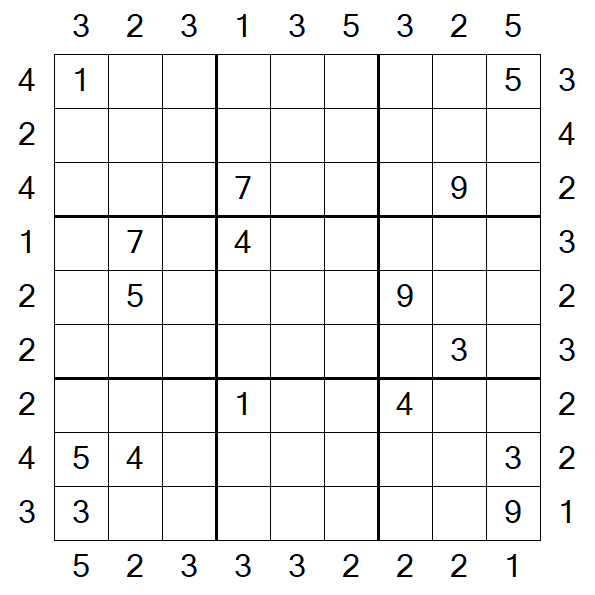 Skyscraper Sudoku - Difficile