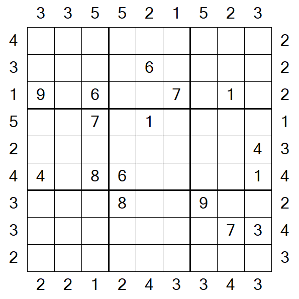 Skyscraper Sudoku - Difficile