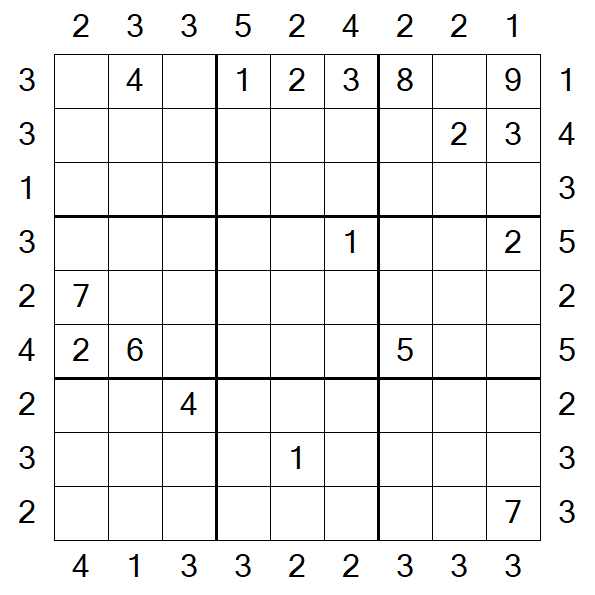 Skyscraper Sudoku - Difficile