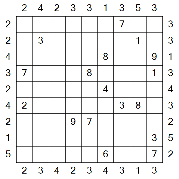 Skyscraper Sudoku - Difficile