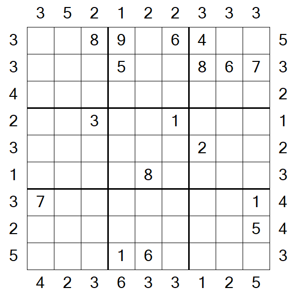 Skyscraper Sudoku - Difficile