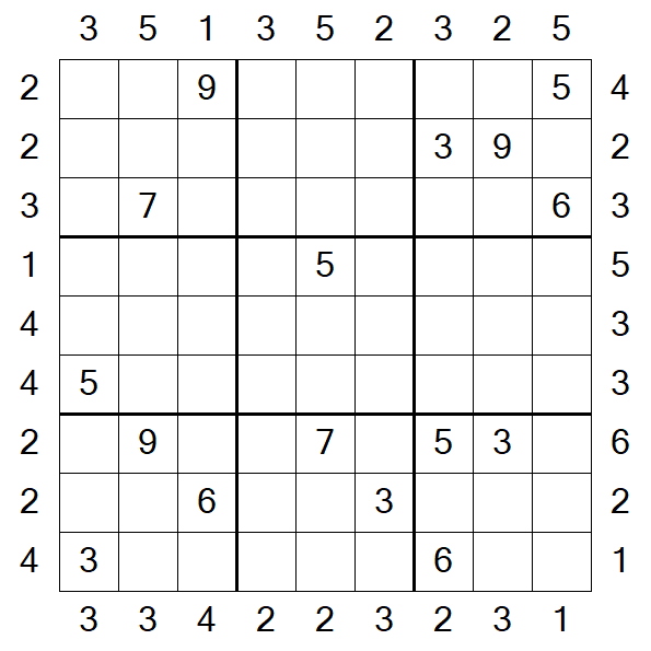 Skyscraper Sudoku - Difficile