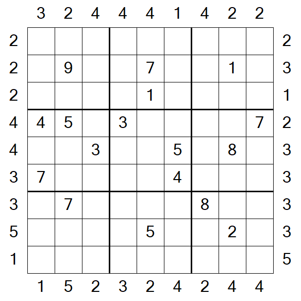 Skyscraper Sudoku - Difficile