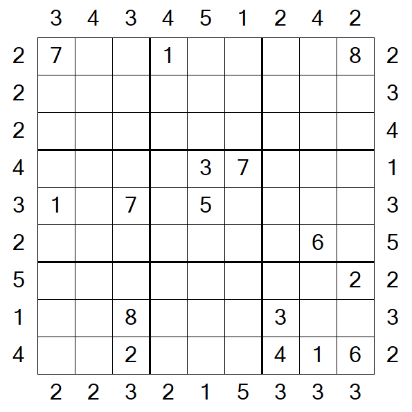 Skyscraper Sudoku - Difficile