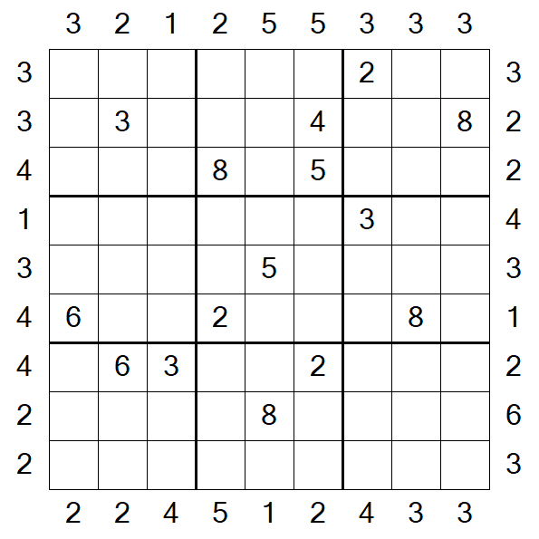 Skyscraper Sudoku - Difficile