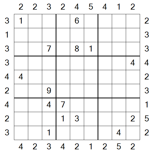 Skyscraper Sudoku - Difficile