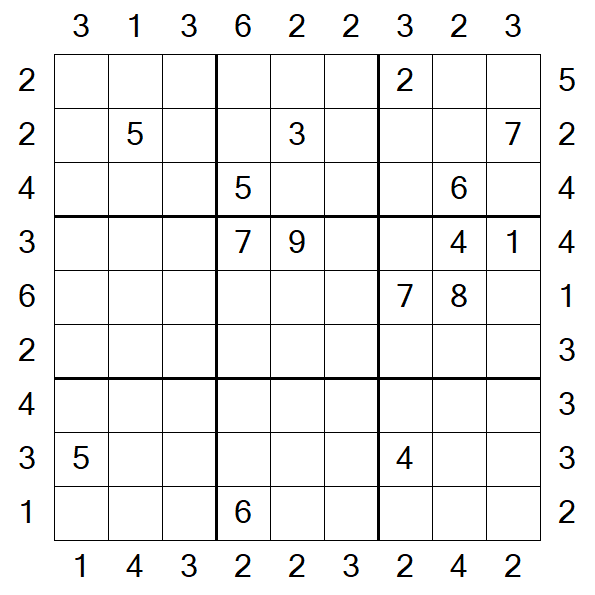 Skyscraper Sudoku - Difficile