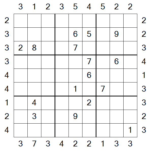 Skyscraper Sudoku - Difficile