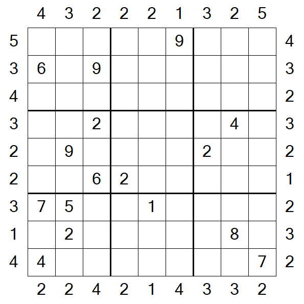 Skyscraper Sudoku - Schwierig
