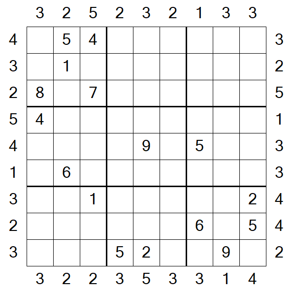 Skyscraper Sudoku - Difficile