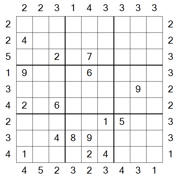 Skyscraper Sudoku - Difficile