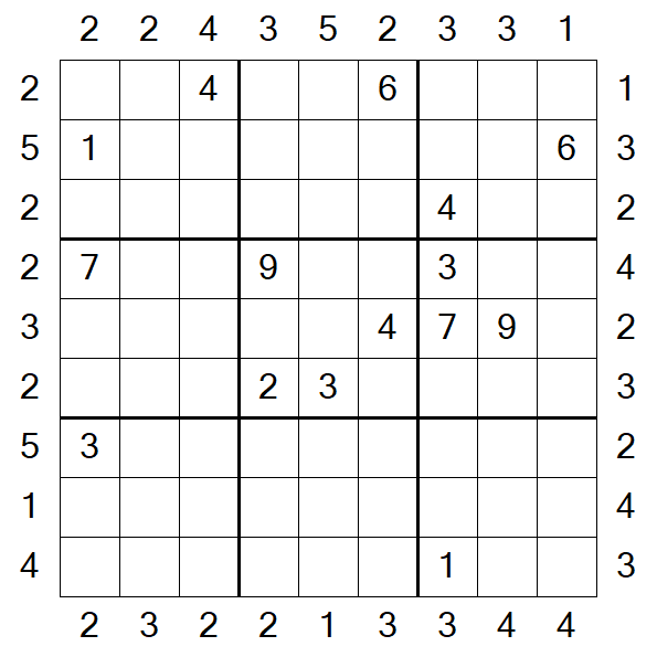 Skyscraper Sudoku - Difficile