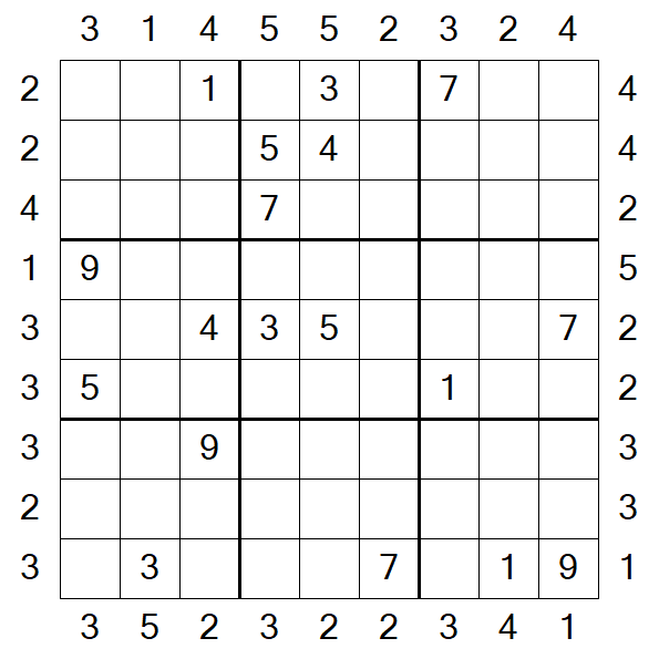 Skyscraper Sudoku - Schwierig