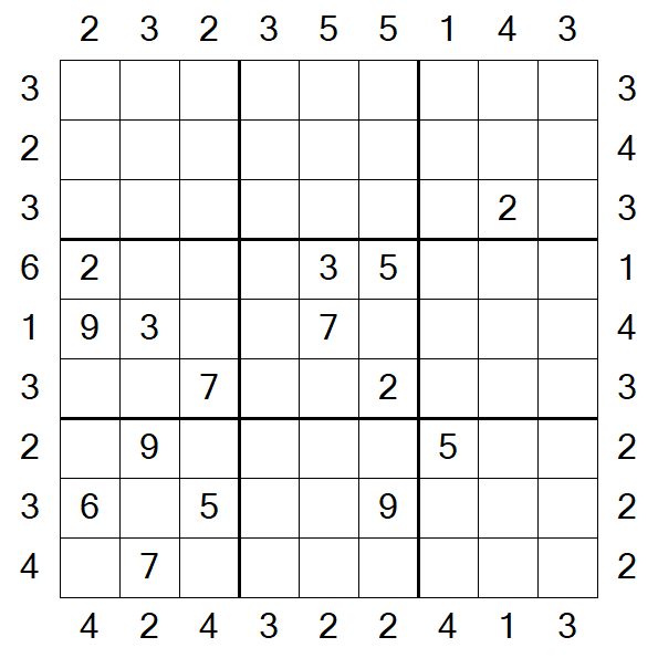 Skyscraper Sudoku - Difficile
