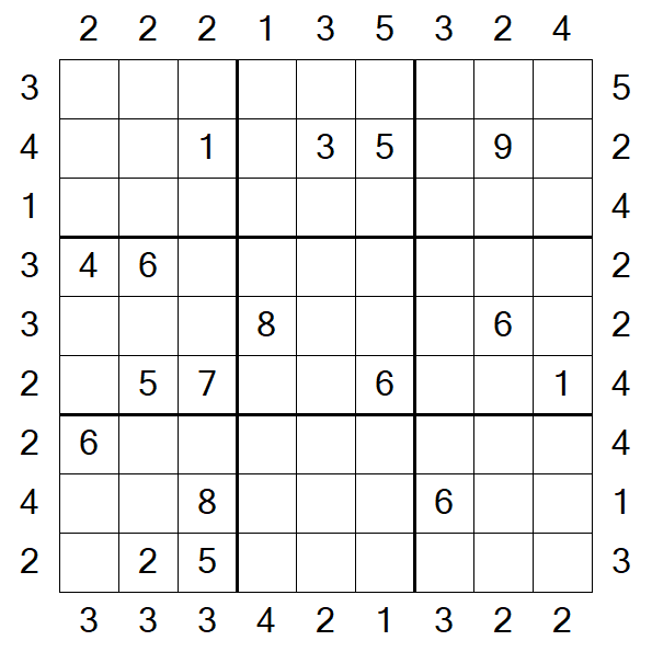 Skyscraper Sudoku - Difficile