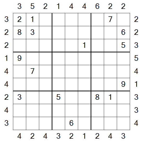 Skyscraper Sudoku - Difficile