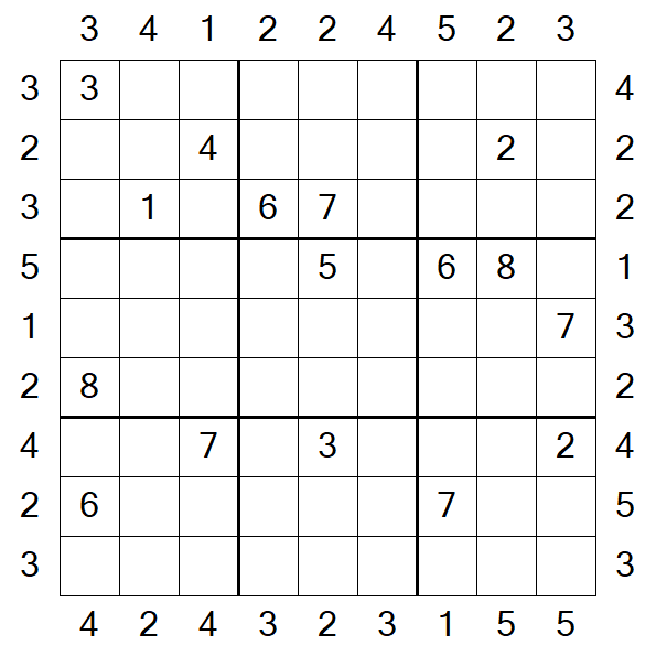 Skyscraper Sudoku - Schwierig