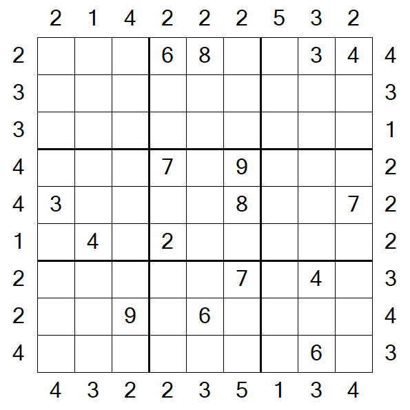 Skyscraper Sudoku - Difficile