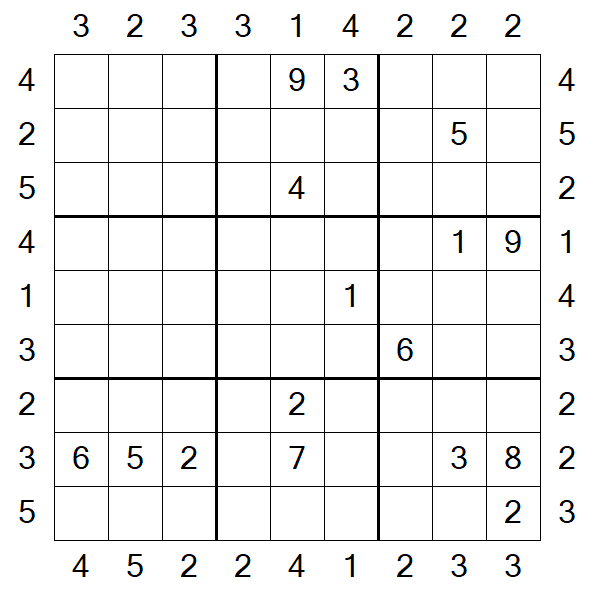 Skyscraper Sudoku - Difficile