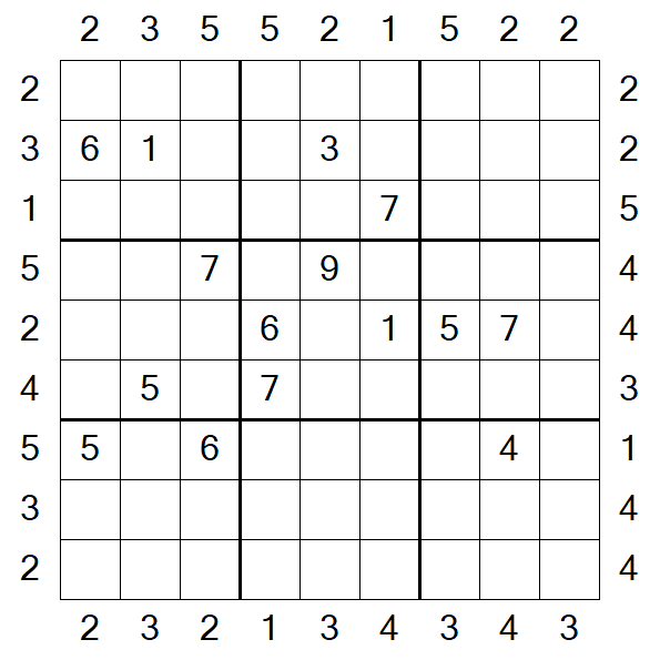 Skyscraper Sudoku - Difficile