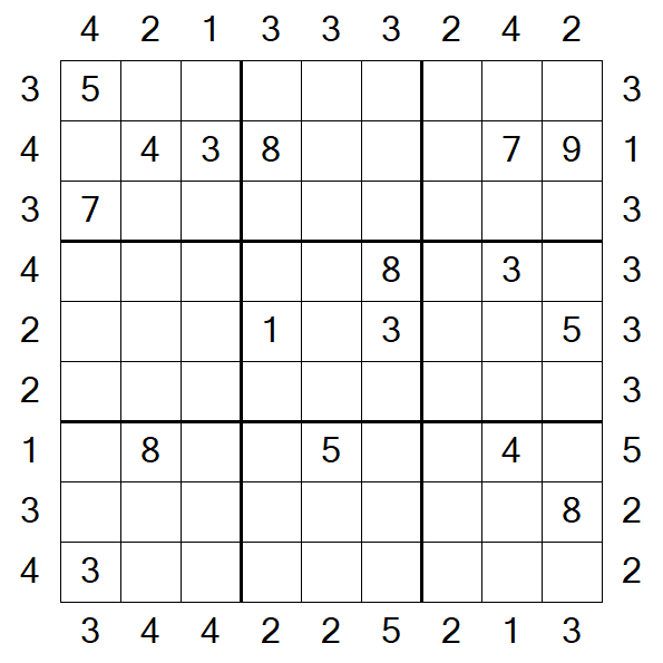 Skyscraper Sudoku - Hard