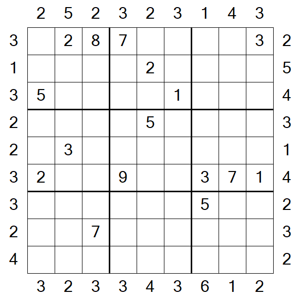 Skyscraper Sudoku - Difícil