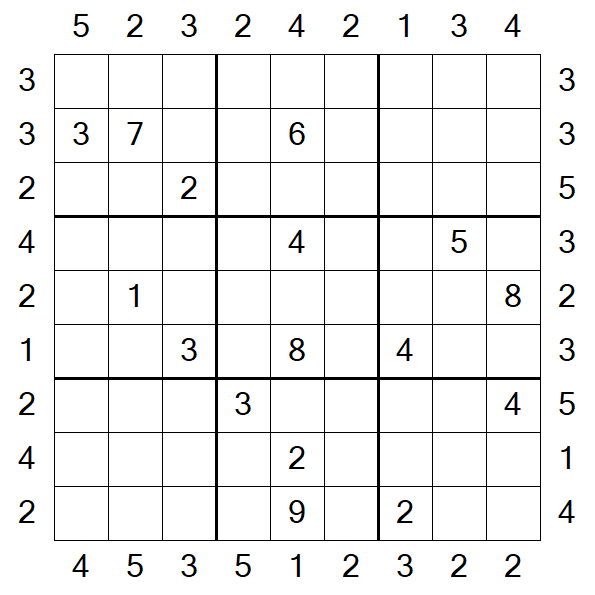Skyscraper Sudoku - Hard