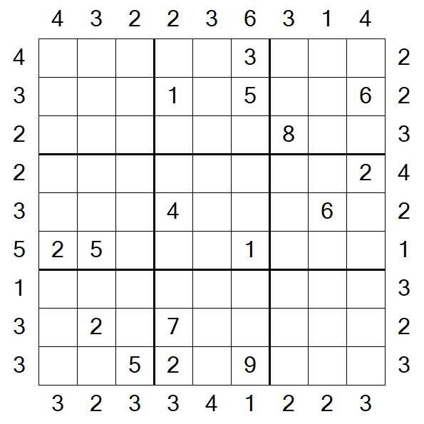 Skyscraper Sudoku - Difícil