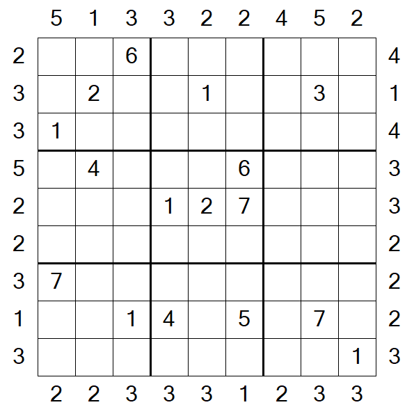 Skyscraper Sudoku - Difícil