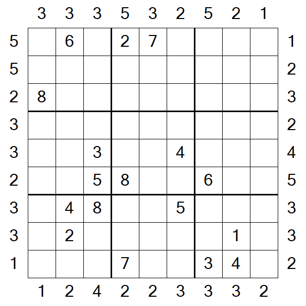 Skyscraper Sudoku - Difícil