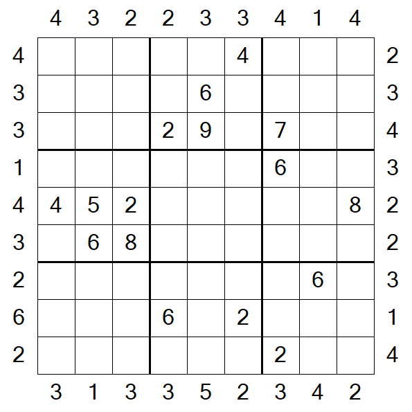 Skyscraper Sudoku - Schwierig