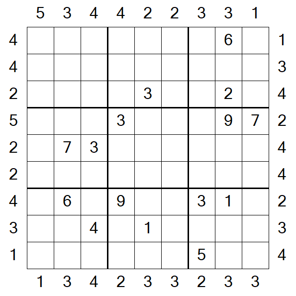 Skyscraper Sudoku - Difficile