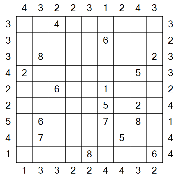 Skyscraper Sudoku - Schwierig