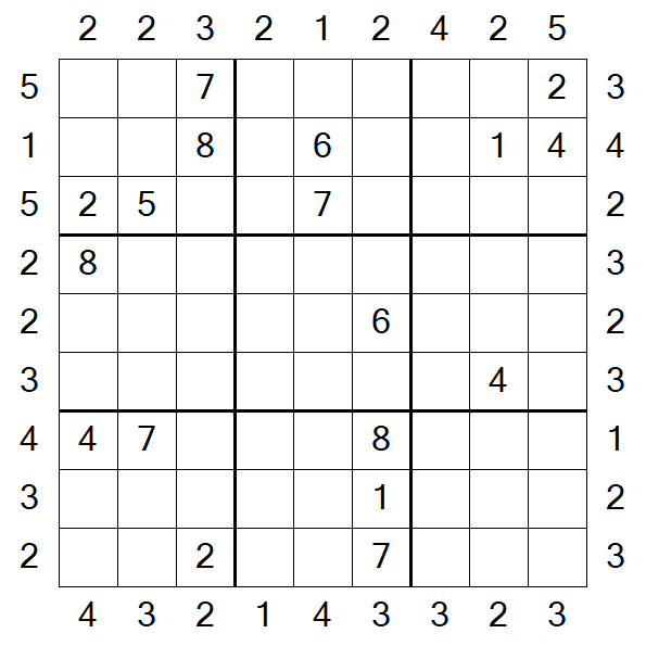 Skyscraper Sudoku - Schwierig