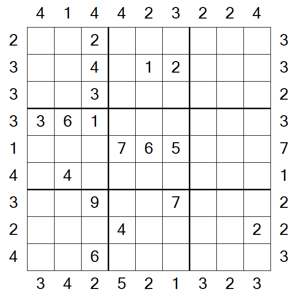 Skyscraper Sudoku - Hard