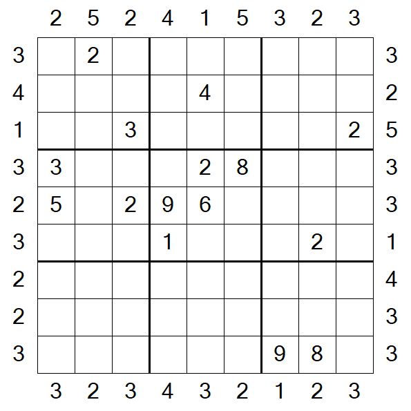 Skyscraper Sudoku - Difícil