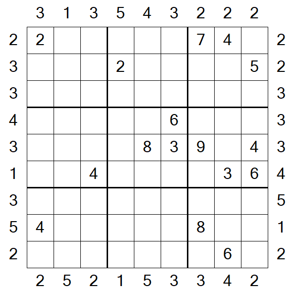 Skyscraper Sudoku - Difficile