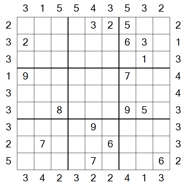 Skyscraper Sudoku - Difícil